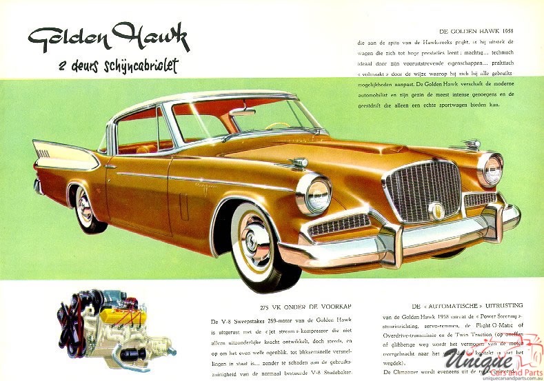 1958 Studebaker Brochure (Dutch) Page 2